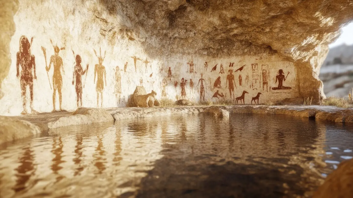 Archäologische Höhlenmalereien